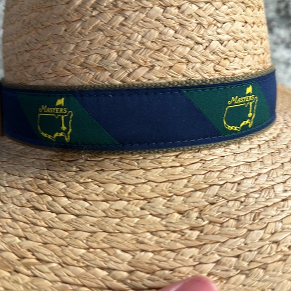 2022 MASTERS Tournament Augusta National Golf club straw hat Size L / XL. NWT!!! - Picture 8 of 8